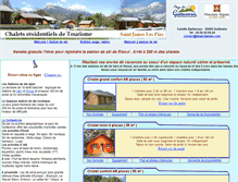Tablet Screenshot of chalet.lesaintjames.com